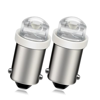 Ruiansion BA9S LED License Plate Light Yellow 6-12V 100lm Bulb Cob Chip Suitable for Car Interior Dome Map License Plate Glove Box Lights (Red, 2PCS)