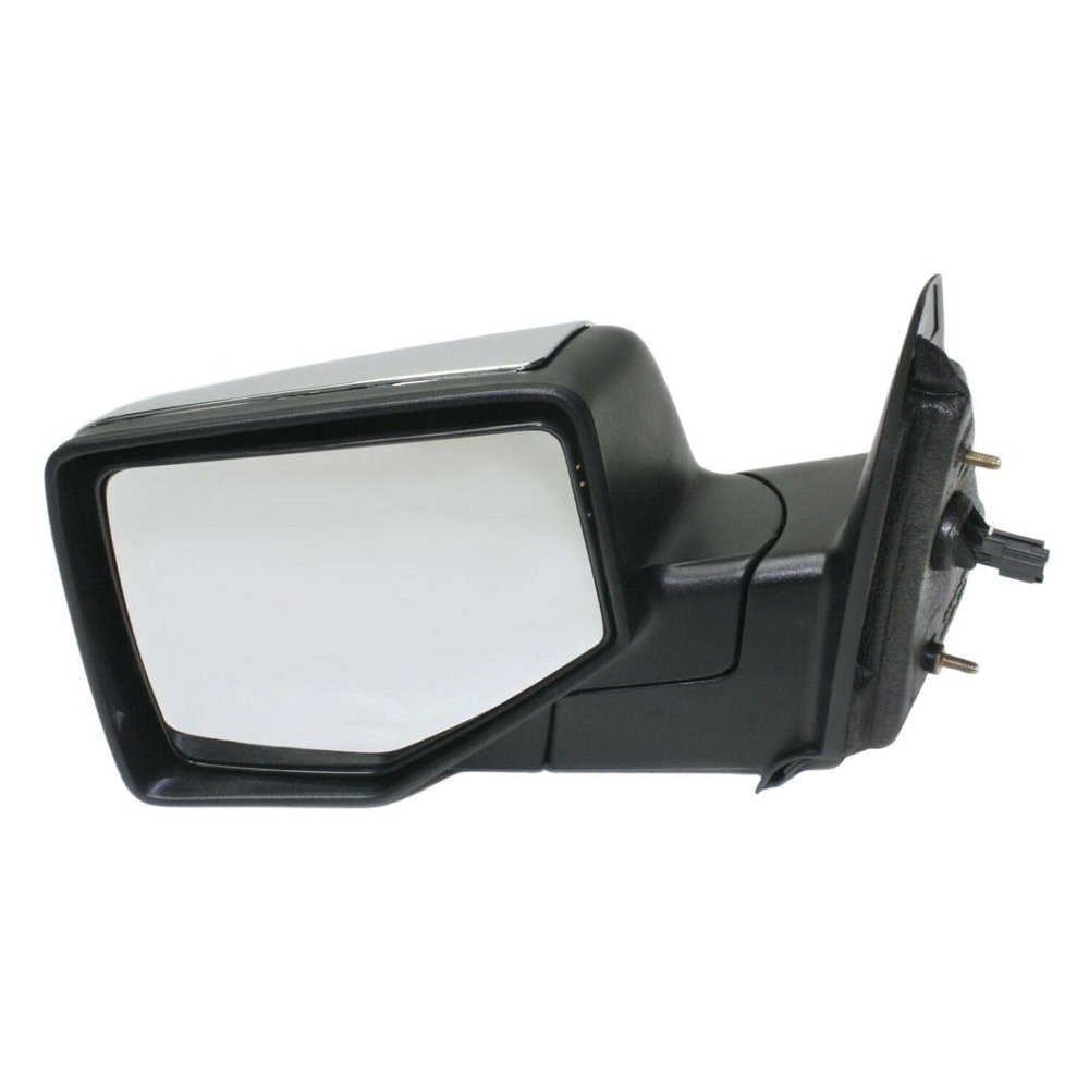 baginbaginbag Side Mirror 1pc Left Driver Chrome Power Non-Heated Operate Manual Folding Exterior Door Rear View for Ford for Ranger Stx 07 & Fx4 09 & Sport/Xl/XLT 06-11 without Auto-Dimming