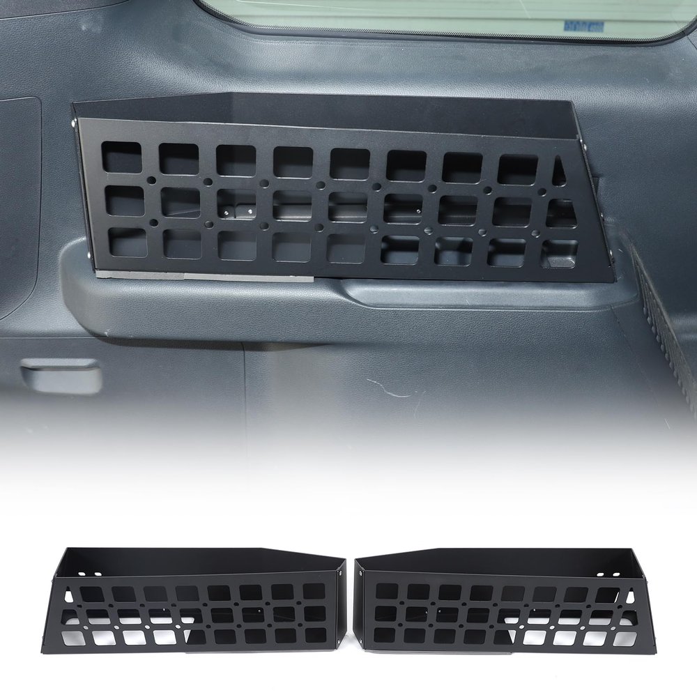 LLKUANG Car Door Storage Organizer Molle Panels Compatible with Toyota Land Cruiser 250 1958 Prado J250 LC250 2024-2026,Trunk Pocket Storage Box Organizer Expansion Accessories