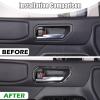 LLKUANG Car Interior Handle Decorative Frame Sticker Compatible with Toyota Land Cruiser 250 1958 Prado J250 LC250 2024 2025,Soft Carbon Fiber Inner Handle Frame Sticker Car Interior Accessories view 2