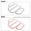 LLKUANG Car Interior Handle Decorative Frame Sticker Compatible with Toyota Land Cruiser 250 1958 Prado J250 LC250 2024 2025,Soft Carbon Fiber Inner Handle Frame Sticker Car Interior Accessories view 4