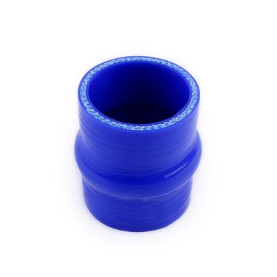 XAJINGSU Silicone Straight Hump Coupler Hose, 4-Ply, 5.4mm Wall Thickness, 3'' Length(76mm) 11 Colors (Gloss Blue, ID 2.5'' (64mm))