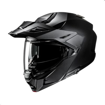 HJC i80 Solid Modular Motorcycle Helmet with HJ-44 Pin-lock Shield, DOT Approved (Semi Flat Black, Small)