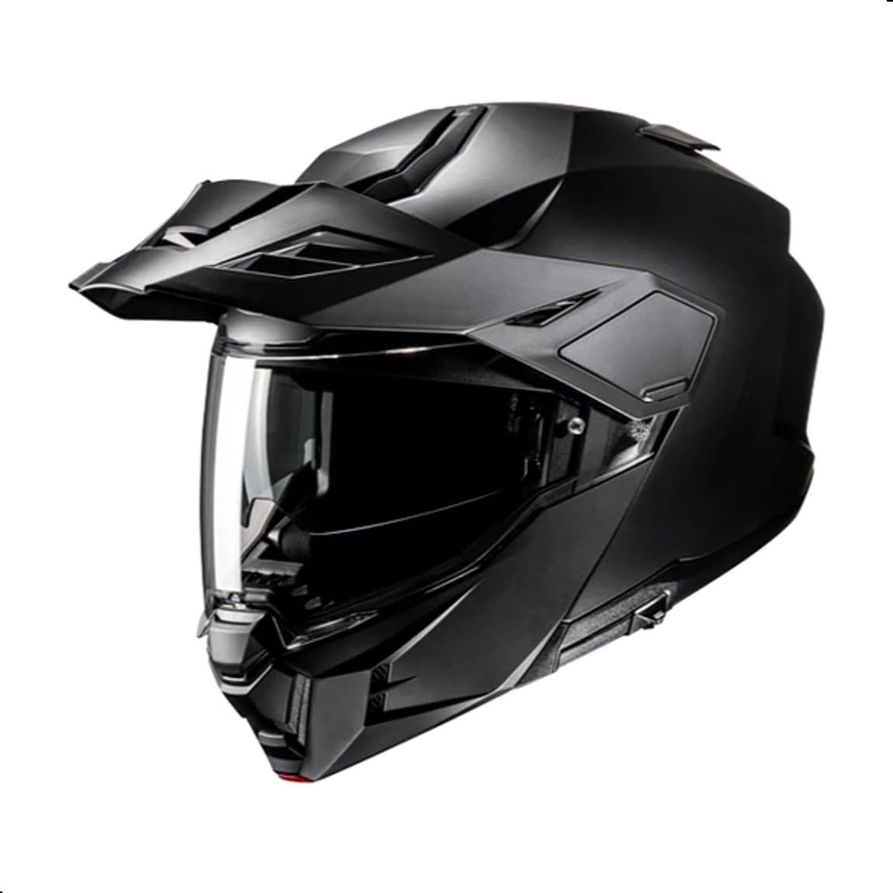 HJC i80 Solid Modular Motorcycle Helmet with HJ-44 Pin-lock Shield, DOT Approved (Semi Flat Black, Small)