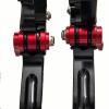 HYEPIVOT Fit 2004-2008 YZF R1, (2005-2016 YZF R6), (2006 R6S Canada Version), 2006-2007 R6S Europe Version Short Brake Clutch Levers Black view 2