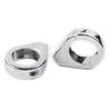 Rbanna1 39mm 2pcs Fork Clamp Turn signal Clamps for Harley For Softail Mount Bracket, Chrome view 1