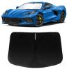 PAIMOHO Windshield Sun Shade for Chevy Chevrolet Corvette C8 2020-2026, Car Front Window Sunshade with 240T Sun Visor Protector Blocks UV Rays Heat Sun Shield Accessories view 1