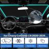 PAIMOHO Windshield Sun Shade for Chevy Chevrolet Corvette C8 2020-2026, Car Front Window Sunshade with 240T Sun Visor Protector Blocks UV Rays Heat Sun Shield Accessories view 2