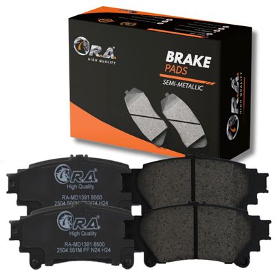 R.A. MD1391 Rear SEMI-METALLIC Brake Pads for 2016-2017 LEXUS GS200t 2.0L All Models