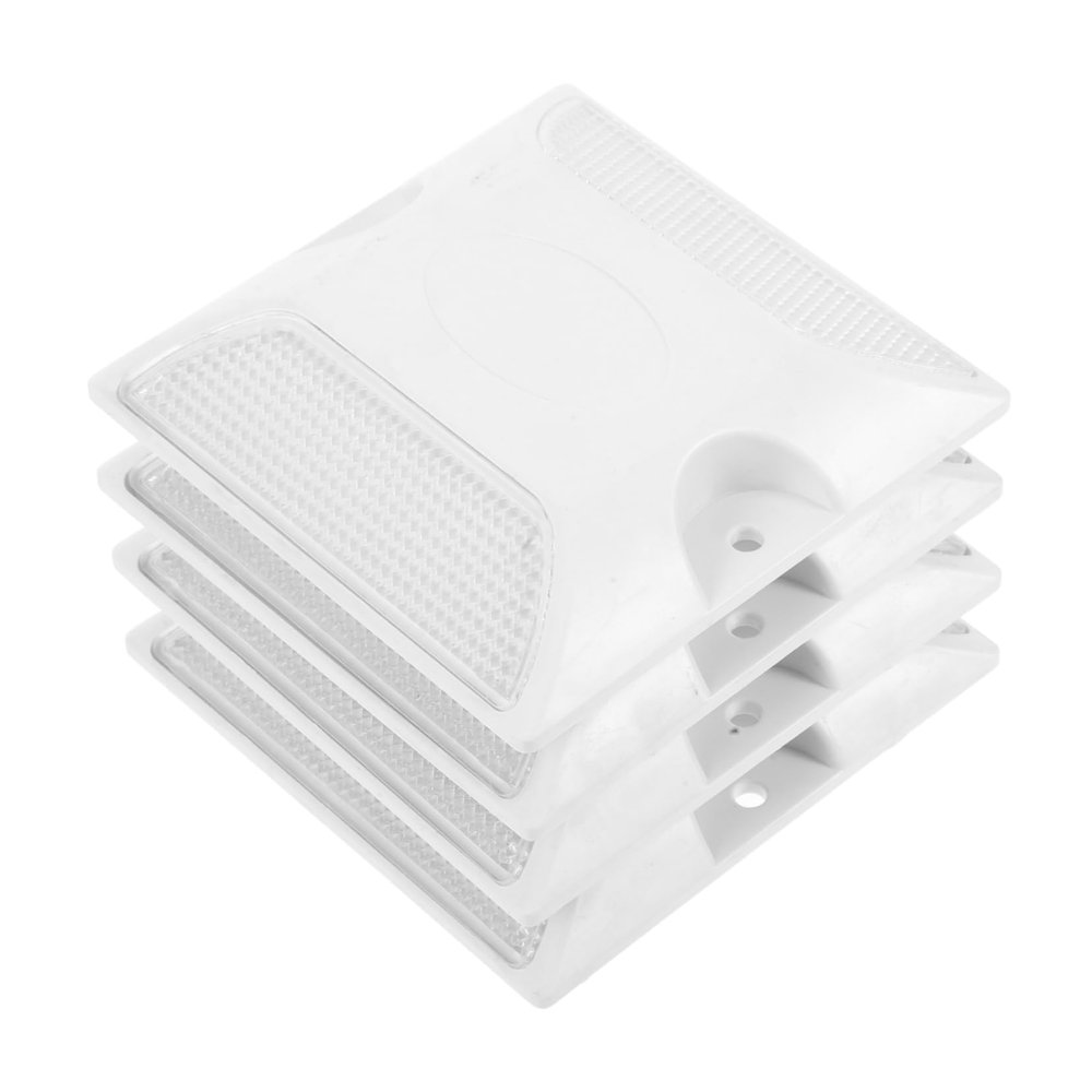 Reflective Road Markers ABS Raised Pavement Studs 4 Pack