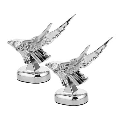 BUGUUYO 2pcs Car Hood Ornament Metal Decoration for Trucks and Cars Easy to Install Realistic Design for Enhanced Vehicle Aesthetic Appeal