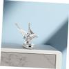BUGUUYO 2pcs Car Hood Ornament Metal Decoration for Trucks and Cars Easy to Install Realistic Design for Enhanced Vehicle Aesthetic Appeal view 4