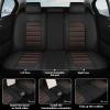 YWZQ Full Set Car Seat Covers for Lincoln Mark LT 2006-2008, Waterproof Stain-Resistant Seat Cover, Premium Nappa Leather Seat Protectors with Storage Pockets(Luxury 5 Seats/Black&Coffee) view 3