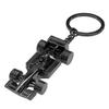 KITUREK 3D F1 Race Car Keychain, Zinc Heavy Duty Racing Model Keychain, Car Key Ring Present for Father Husband Boyfriends (Black) view 1