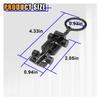 KITUREK 3D F1 Race Car Keychain, Zinc Heavy Duty Racing Model Keychain, Car Key Ring Present for Father Husband Boyfriends (Black) view 2