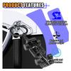 KITUREK 3D F1 Race Car Keychain, Zinc Heavy Duty Racing Model Keychain, Car Key Ring Present for Father Husband Boyfriends (Black) view 4