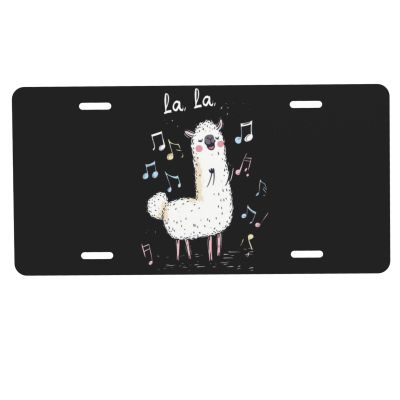 License Plate Llama Decorative Car Front License Plate,Vanity Tag,Metal Car Plate,Aluminum Novelty License Plate for Men/Women/Boy/Girls Car,6 X 12inch