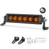 OFFROADTOWN 8 Inch Amber LED Light Bar 60W Single Row LED Light Bar view 1