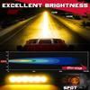 OFFROADTOWN 8 Inch Amber LED Light Bar 60W Single Row LED Light Bar view 3
