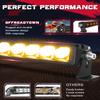 OFFROADTOWN 8 Inch Amber LED Light Bar 60W Single Row LED Light Bar view 4
