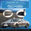 CZShiYue Car Front Left Exterior Door Handle Lock Cover Fit for VW Golf 6 Passat Scirocco Sharan Skoda Superb Seat Alhambra 1K8837879 5KD837879 Door Handle Cover Gray view 2