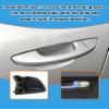 CZShiYue Car Front Left Exterior Door Handle Lock Cover Fit for VW Golf 6 Passat Scirocco Sharan Skoda Superb Seat Alhambra 1K8837879 5KD837879 Door Handle Cover Gray view 4