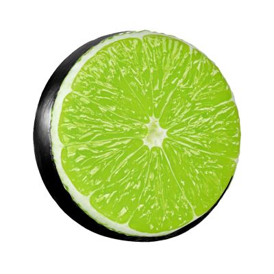 AKMCBSH Funny Lime Spare Tire Cover Wheel Protectors Waterproof Fruits Wheel Covers Universal Fit for RV SUV Truck Camper Travel Trailer Accessories 14 inch