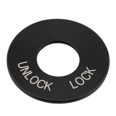 Rbanna1 Fork Lock Trim Insert Black Aluminium Alloy for Harley-Davidson for Road King Special 2015-2024 1 Pc
