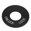Rbanna1 Fork Lock Trim Insert Black Aluminium Alloy for Harley-Davidson for Road King Special 2015-2024 1 Pc view 1