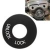 Rbanna1 Fork Lock Trim Insert Black Aluminium Alloy for Harley-Davidson for Road King Special 2015-2024 1 Pc view 3