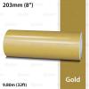 Self-Adhesive Vinyl Pin Stripe Roll Decal Sticker Tape 32ft 9.80m - GOLD, 8.0" | 203mm, Universally Compatible for Cars, Trucks, Vans, Motorcycles, Bikes, Helmets, Arts & Crafts view 2