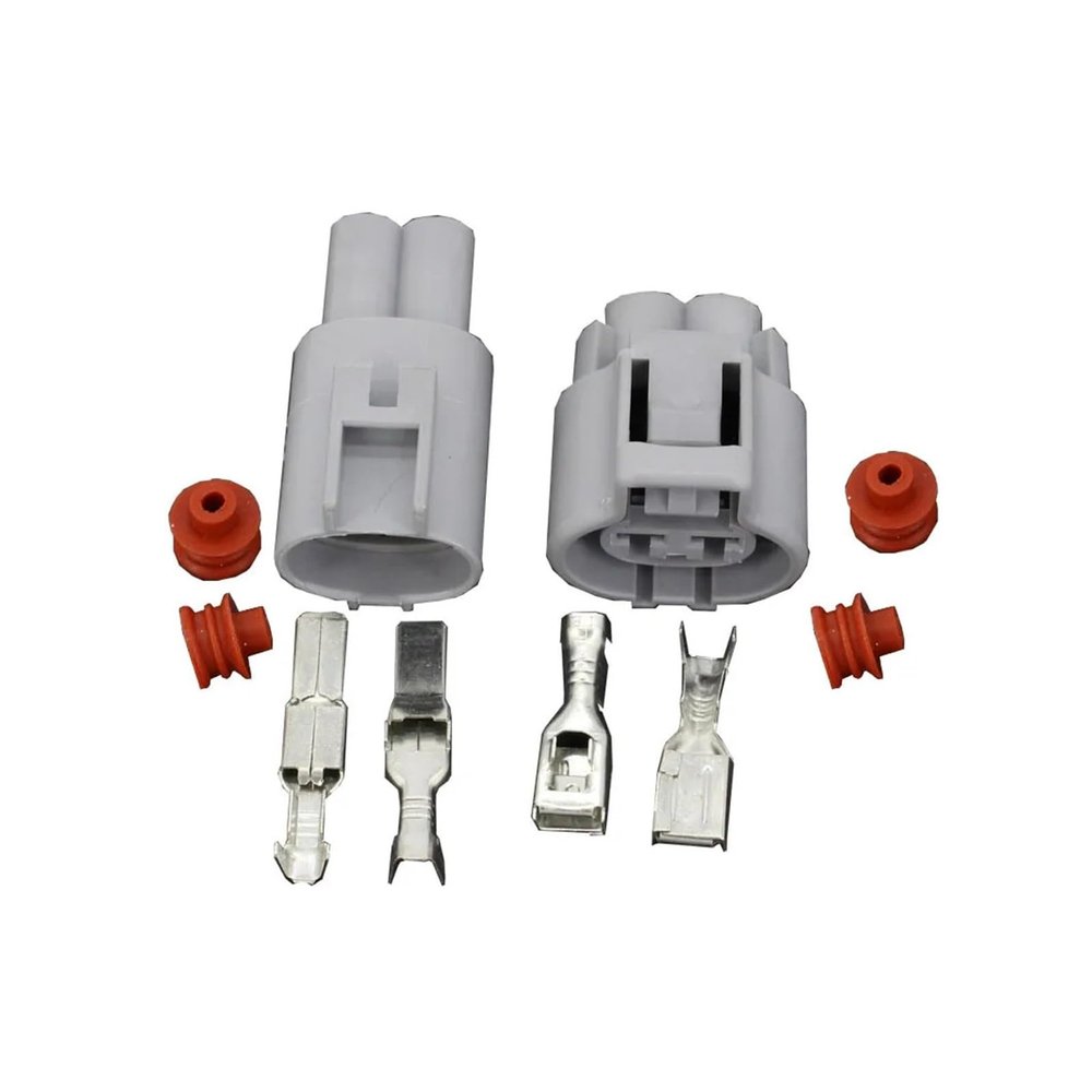 5 Sets 2 Pin Female/Male Auto DJ7021Y-4.8-11/21 Electronic Fan Connector Waterproof Use(5 sets female)