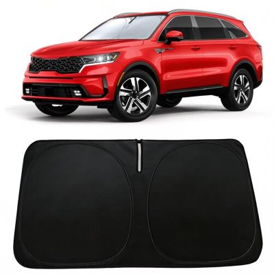 PAIMOHO Windshield Sun Shade Fit for Kia Sorento 2021-2026, Car Front Window Sunshade with 240T Sun Visor Protector Blocks UV Rays Heat Sun Shield Accessories
