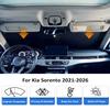 PAIMOHO Windshield Sun Shade Fit for Kia Sorento 2021-2026, Car Front Window Sunshade with 240T Sun Visor Protector Blocks UV Rays Heat Sun Shield Accessories view 2