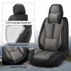 Car Seat Covers for Hyundai Santa Fe 2001-2024 Full Seat Cover-Black&Gray view 2