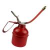 Gsycle 400 Ml Manual Oiler Can, Iron Red Lever Style Lubrication Oiling Can Flexible Hose Oil Can Pump Oil Squirt Can with Flexible Hose for Lubrication Needs (400ml) view 4