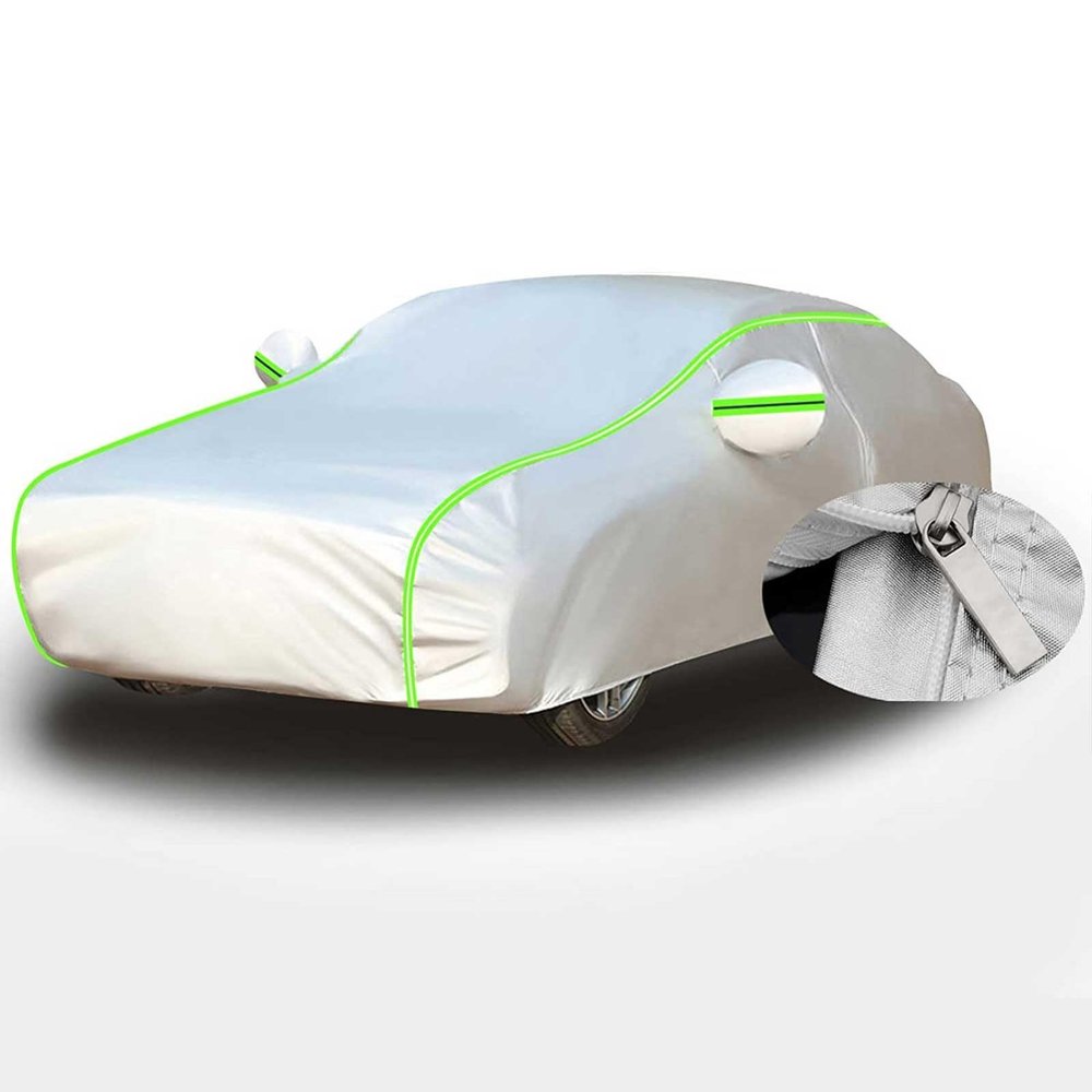 Car Cover Waterproof Compatible with Toyota Rukus 2007-2023, All Weather Car Covers Outdoor with Side Zipper Reflective Strip,Custom Car Cover for Indoor and Outdoor