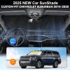 Sunshade for Suburban Windshield Sun Shade Custom Fit 2015-2020 Chevy Chevrolet Suburban Accessories Foldable Front Window Shield Cover Sun Visor Protector Block UV Rays Keep Car Cooler view 4