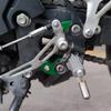 For Ninja500 Z500 Motorcycle Foot Pedal Lift Bracket Front Foot Pedal Lift and Rear Moving Bracket Compatible with Ninja500 Z500 2024 (Green) view 4