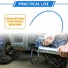 VekAuto 2 Pcs 24 Inch 1/8" NPT Grease Gun Flex Hose, Trailer Flex Grease Hose Extension Non-Slip Universal for Car Durable Metal Blue view 2