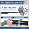 Auto Dynasty T-Bolt Hose Clamps for 2.5" ID, Pack of 4 Stainless Steel Turbo Intake Intercooler Clamps, Working Range 2.6"-3" Hose ID, Polished/Zinc Plated Silver view 3