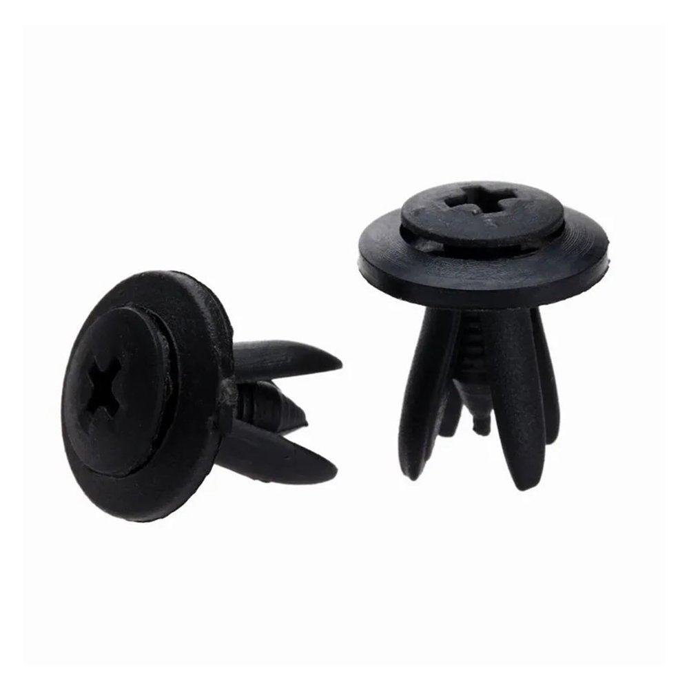 JYHIOI 50Pcs Auto Plastic Bumper Fasteners Rivet Retainer Push Type Engine Cover Mudguard Car Door Trim Panel Clip Fit for Toyota