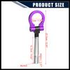 Hihaha Purple Aluminum Alloy Round Front Rear Bumper Trailer Ring Eye Towing Tow Hook Screw for Nissan GTR R35 2009-up Durable Material view 3