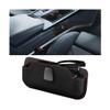 Bittwee Car Sunglasses Holder, Leather Vehicle Sun Visor Eyeglasses Protective Storage Case, Automotive Interior Glasses Protection Organizer Box Accessories, Universal for Most Cars (Black) view 1