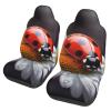 FJWSLCH Ladybug on Daisy Flower Car Seat Covers Front Seats Automotive Seat Covers Set of 2, Waterproof Car Seat Cushion Car Seat Protector Universal Carseat Cover for Cars Trucks and SUVs view 2