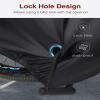 Motorbike Cover for Yamaha BT 1100 Bulldog Oxford Fabric Motorcycle Cover Anti-UV Moped Cover with Lock Holes Windproof Buckle and Elastic Hem,B1-200x70x110 view 4