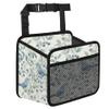 HISQSTUU Watercolor Birds Blueberries Car Backseat Organizer PU Leather Automotive Back Seat Storage Bag Universal Hanging Garbage Box Travel Accessories Foldable view 1