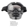 Motorcycle Helmet Goggles with Detachable Mask Outdoor Sports Gray (Gray) view 2