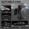 FARBIN Car Horn 12V Compact Motorcycle Horn Super Loud High Low Daul Tone Waterproof Snail Horns for Trucks Trains Cars Pickup Lorries (Black) view 3