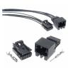 1 set 4-pin 8kvw 2994 8kvw 3754 1670988-1 car ambient light wire socket car connector wiring connector(Female 20cm wires) view 2